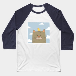 Cat and Duck Baseball T-Shirt